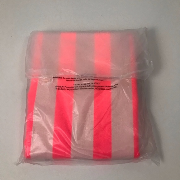 Victoria secret striped tote NEW - Picture 5 of 5